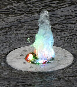 Lamps color water fountain