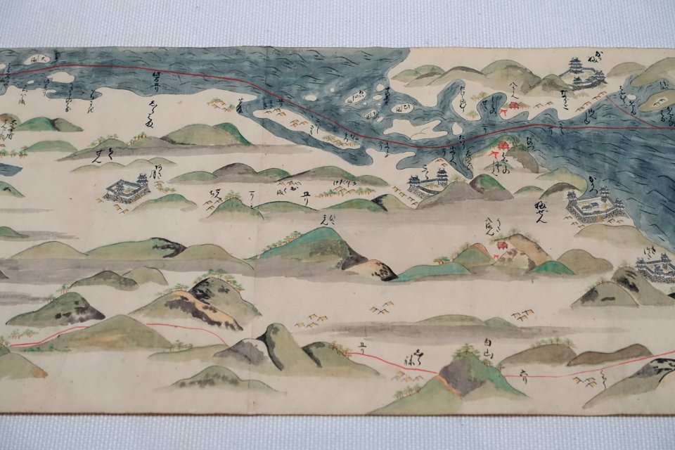 Route map of Edo from Goto, 4 of 6 - Edo-Tokyo Museum - Sumida, Tokyo, Japan - DSC06637