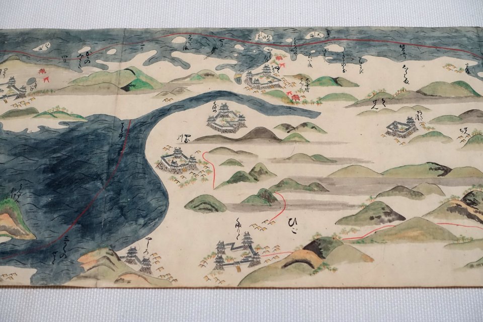 Route map of Edo from Goto, 5 of 6 - Edo-Tokyo Museum - Sumida, Tokyo, Japan - DSC06640