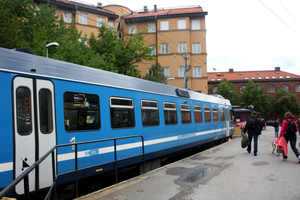 Roslagsbanan på Stockholm Östra - augusti 2014 - 5