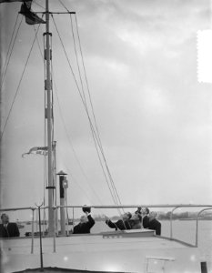 Rotterdams Rijnvaart Maatschappij NV tewaterlating Rijnmotorschip Bulgersteijn, Bestanddeelnr 905-4568