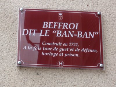 Rosières-aux-Salines (M-et-M) Beffroi, plaque