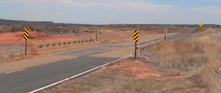 Route 66 bridge 2.5 miles east of Montoya NM from SW 1