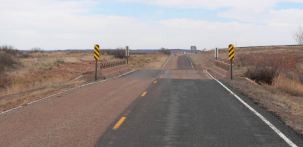 Route 66 bridge 0.9 miles E of Montoya NM from W 2