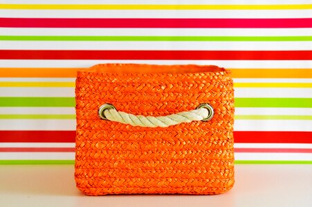 Colorful storage decoration