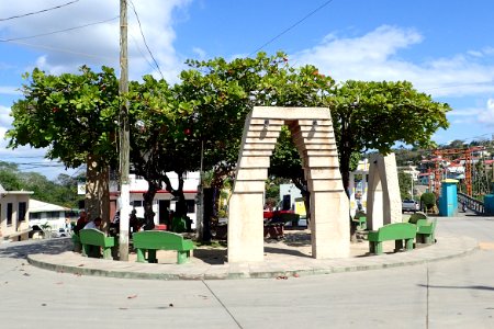Roundabout park in San Ignacio, Belize