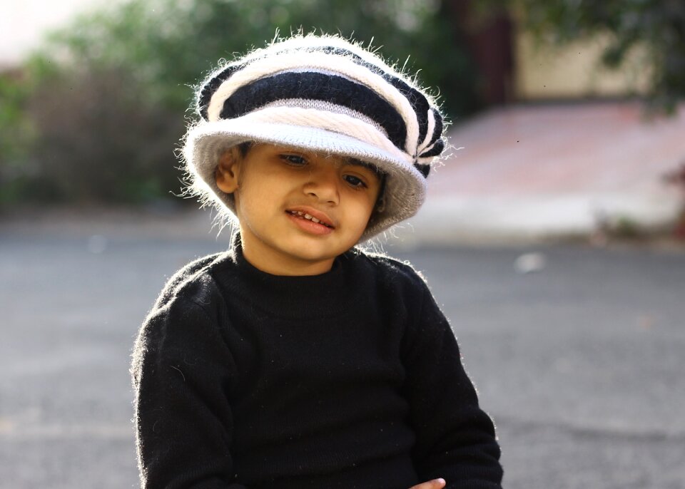 Childhood smile portrait