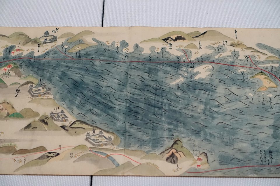 Route map of Edo from Goto, 3 of 6 - Edo-Tokyo Museum - Sumida, Tokyo, Japan - DSC06636