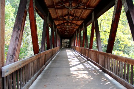 Roswell Mill covered bridge, Sept 2017
