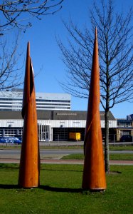 Rotterdam kunstwerk houten spiralen