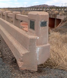 Route 66 bridge 1.7 miles E of Montoya NM SW corner 1