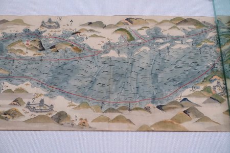 Route map of Edo from Goto, 1 of 6 - Edo-Tokyo Museum - Sumida, Tokyo, Japan - DSC06632