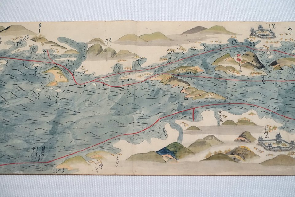 Route map of Edo from Goto, 2 of 6 - Edo-Tokyo Museum - Sumida, Tokyo, Japan - DSC06633