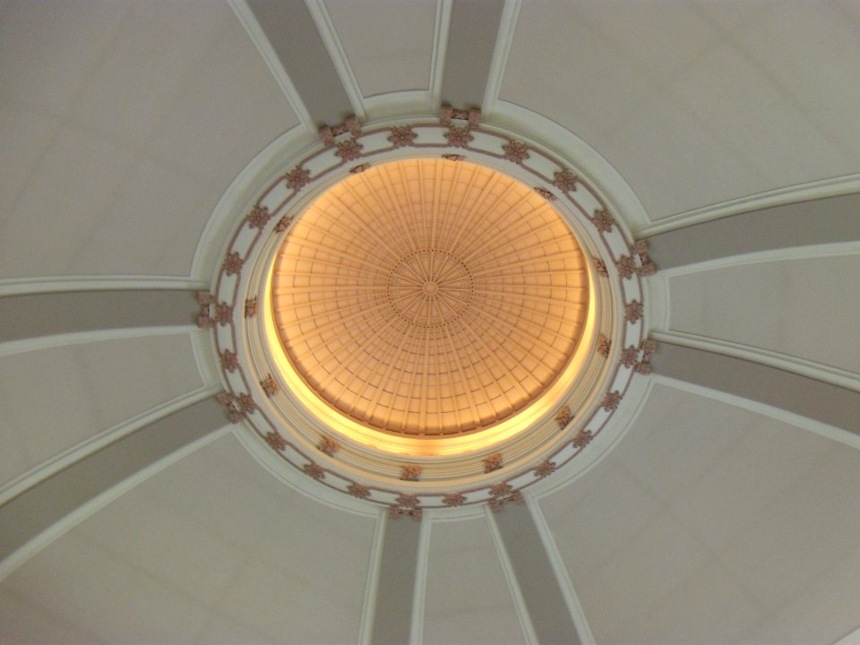 Rotunda ceiling in Union Station, Winnipeg Manitoba