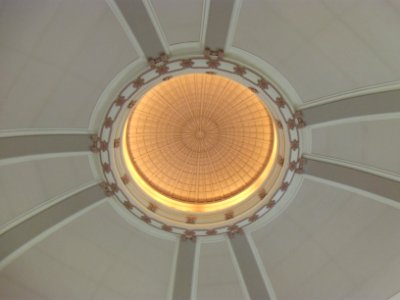 Rotunda ceiling in Union Station, Winnipeg Manitoba