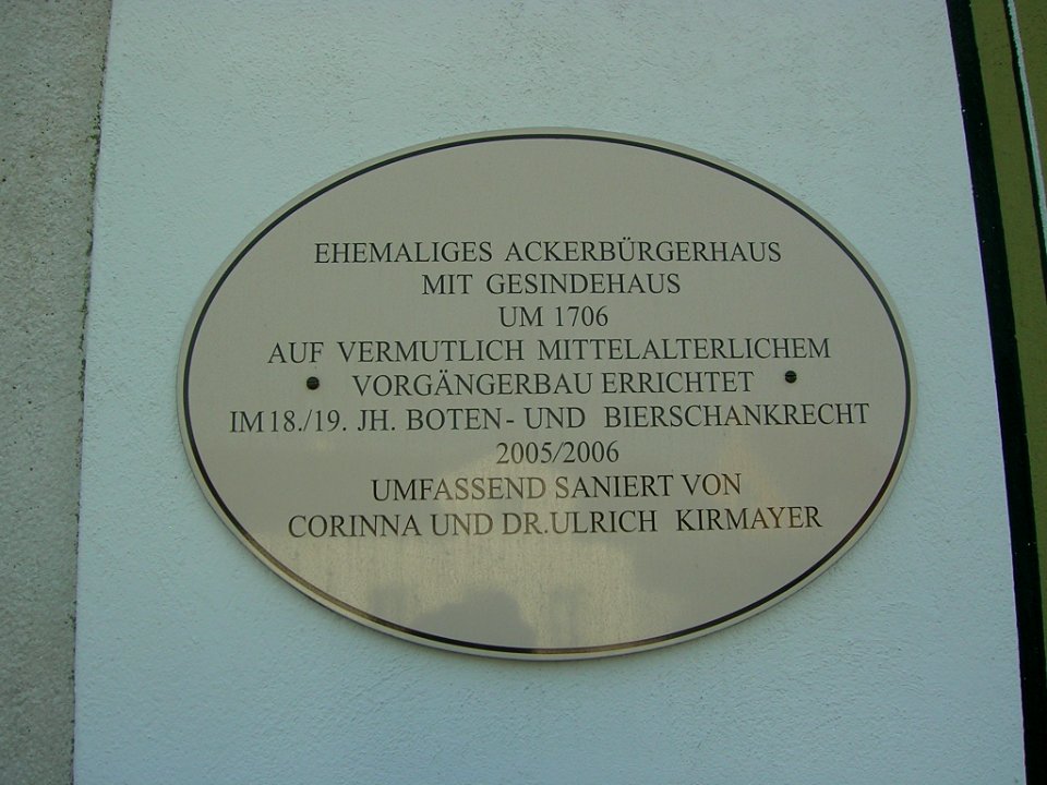 Rot-Kreuz-Gasse 3 Eichstätt -Infotafel
