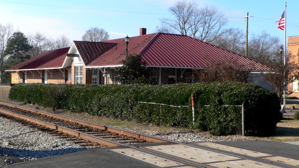 Rowland, NC depot from NE 1