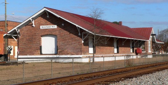 Rowland, NC depot from S 2