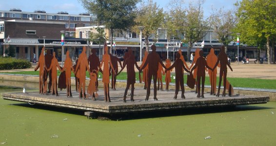 Rotterdam kunstwerk silhouetten