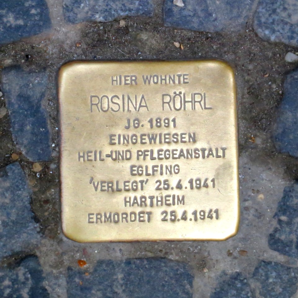 Rosina Röhrl Stolperstein