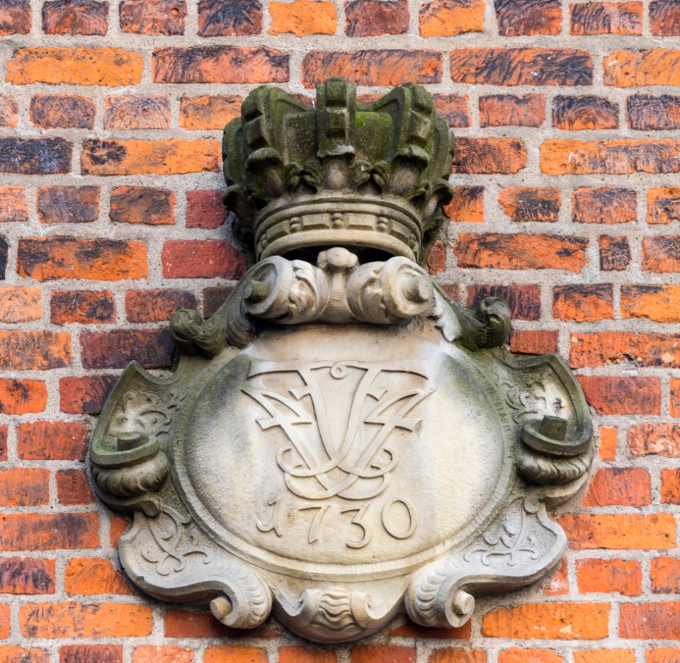 Royal monogram Frederik 4 Copenhagen Denmark