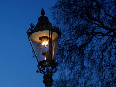 Lantern night vision landscape photo