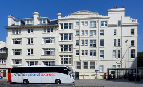 Royal York Buildings (Youth Hostel), Old Steine, Brighton (NHLE Code 1380677) (August 2013, seen from Pool Valley)