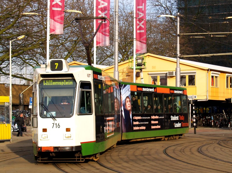 Rotterdam tram RET 716 pic2 Type ZGT-6 made by Düwag Düsseldorf