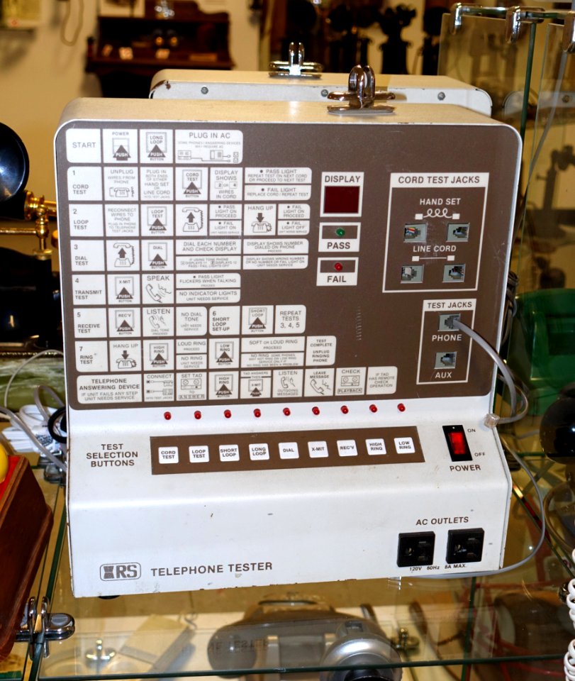 RS (Radio Shack) Telephone Tester 43-114 - Telephone Museum - Waltham, Massachusetts - DSC08235