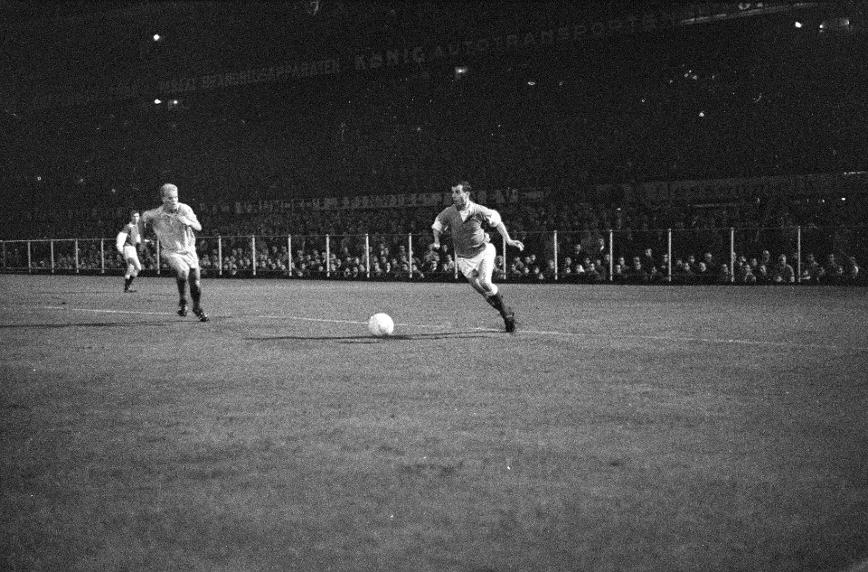 Rotterdams elftal tegen Jong Oranje . Coen Moulijn en Piet Romeijn, Bestanddeelnr 913-0378