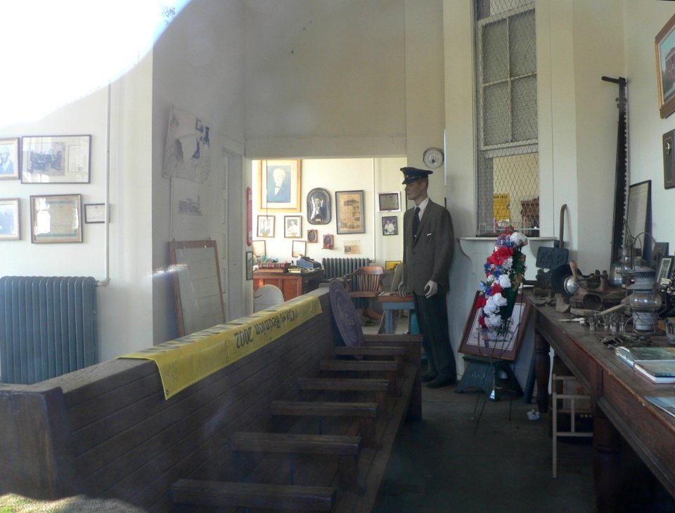 Rowland, NC depot interior 1