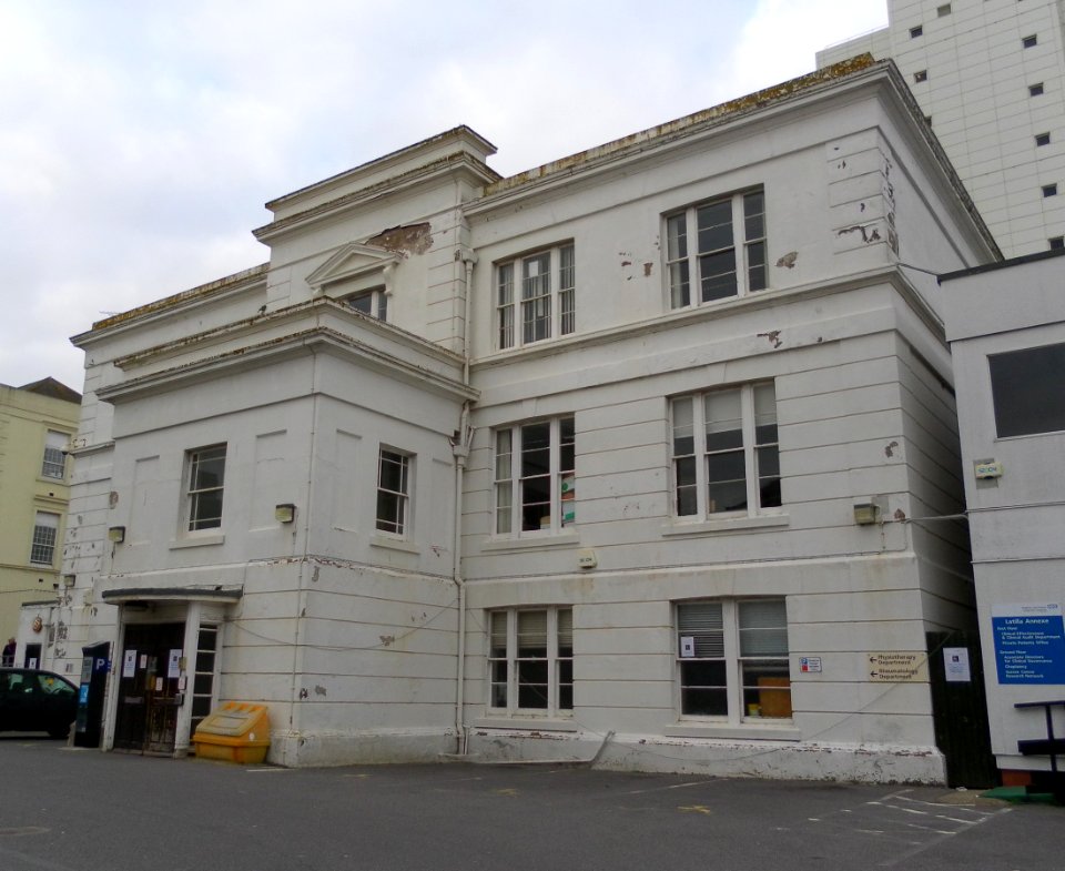 Royal Sussex County Hospital, Eastern Road, Kemptown, Brighton (Latilla Building) (January 2012)