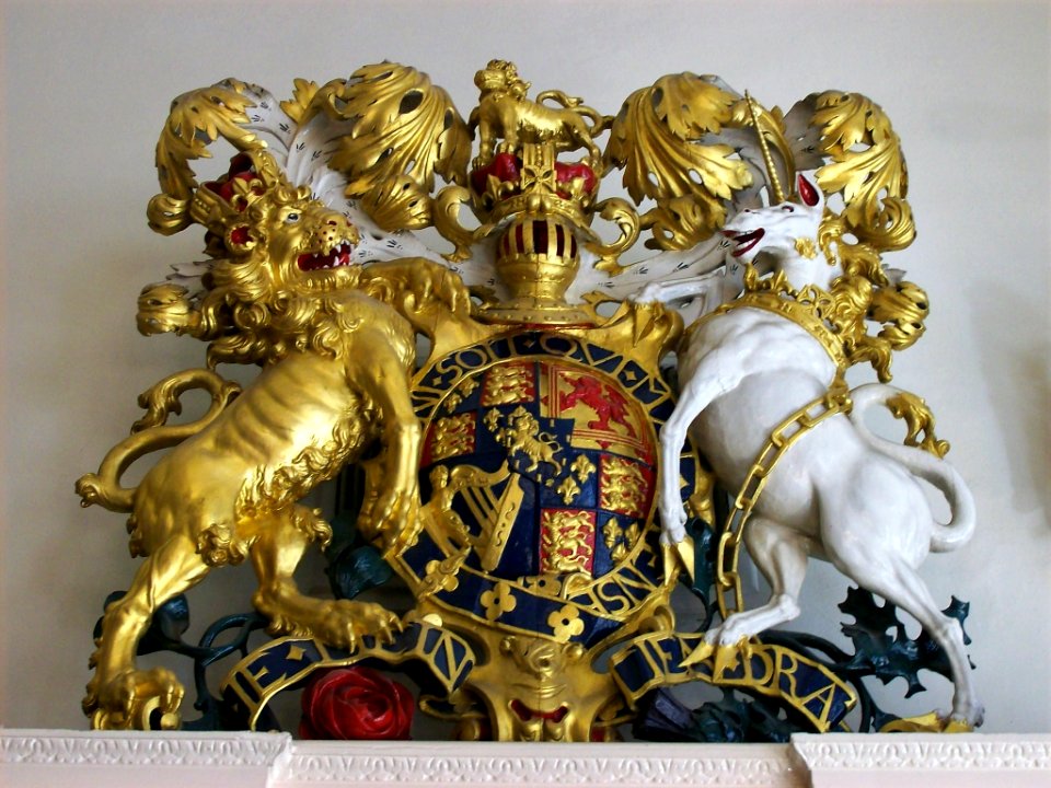 Royal arms, Rochester Guildhall