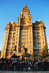Royal Liver Building celebrating its 100th birthday during the On the Waterfront Event 3