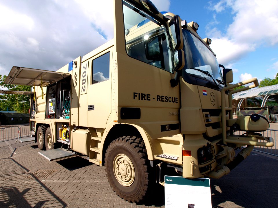 Royal Netherlands Air Force Mercedes Actros 2965 Rosenbauer The Bull photo1