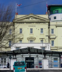 Royal Sussex County Hospital, Eastern Road, Brighton (April 2013)