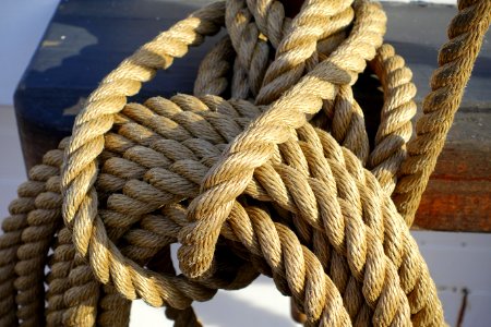 Ropes, C.A. Thayer (ship, 1895) - Hyde Street Pier - San Francisco, CA - DSC02191