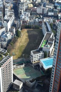 Roppongi High School, from Mori Tower