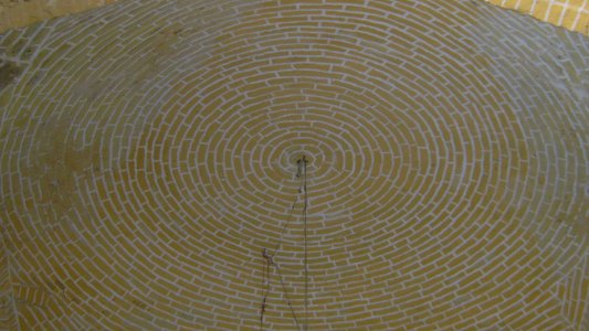 Roof of east portal of Grand mosque of Nishapur