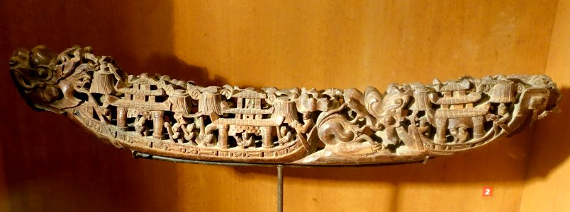 Royal Boat carving, Viet - Vietnam Museum of Ethnology - Hanoi, Vietnam - DSC02601