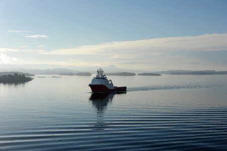 Ship coast landscape