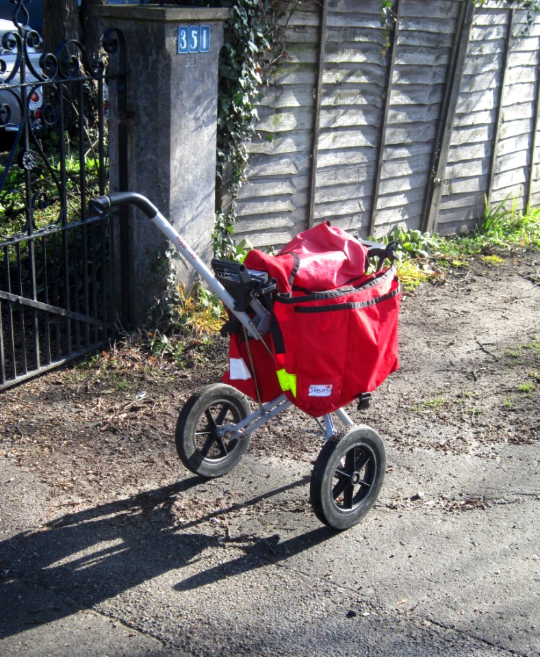 Royal mail push hand cart