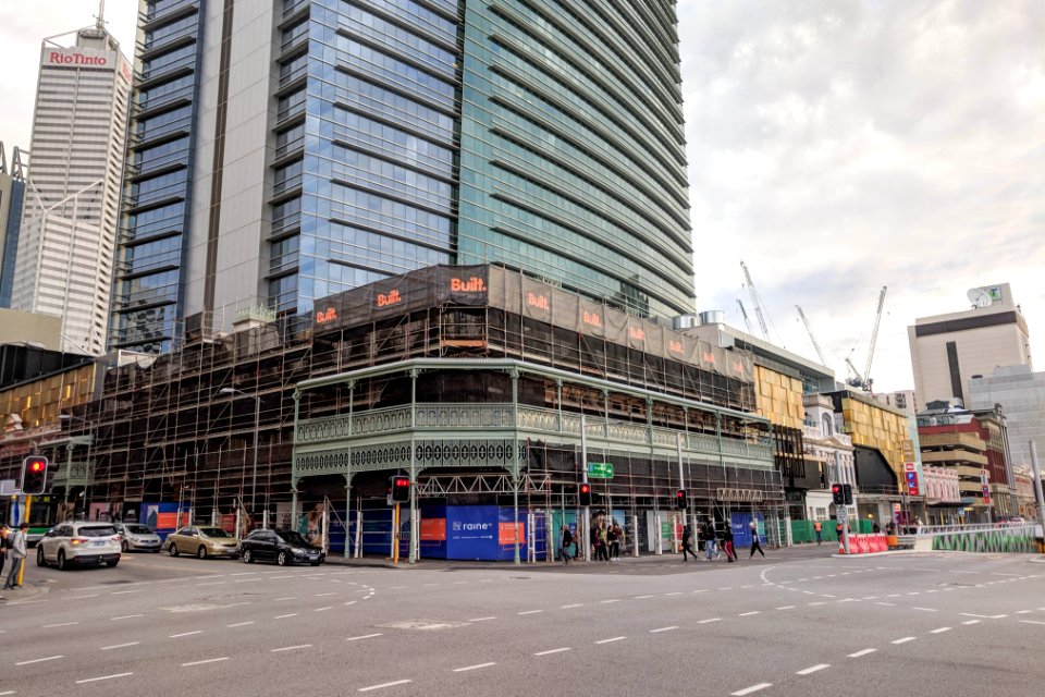Royal Hotel renovation, June 2018
