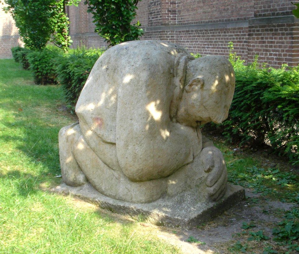 Roosendaal kunstwerk knielende boer