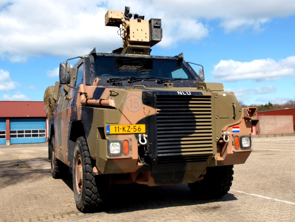 Royal Netherlands Army Bushmaster APV, VAU 12kN 4X4 ADI-THALES Bushmaster NLD at Amersfoort, The Netherlands. pic3