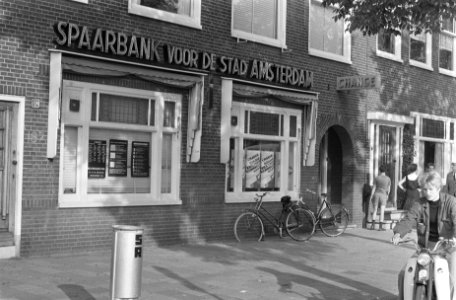 Roofoverval op bijkantoor van Spaarbank voor de stad Amsterdam aan Middenweg ex, Bestanddeelnr 922-7707