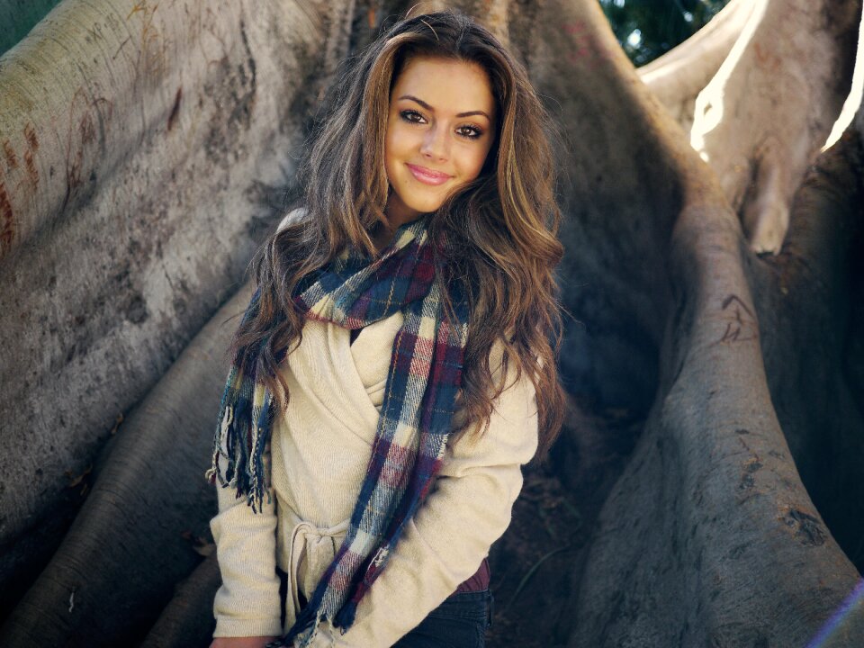 Woman happy young