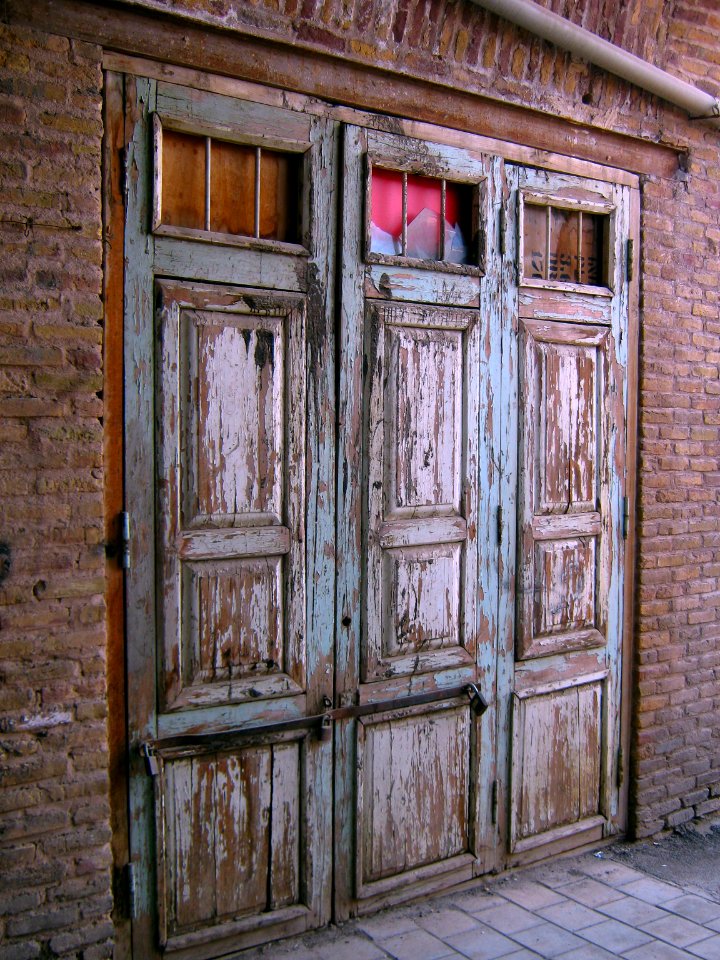 Roofed Bazaar of Nishapur (Bazaar e Sarpushideh-souq)- wooden door 09
