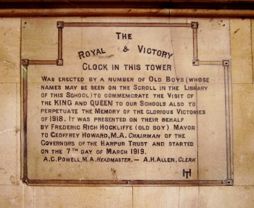 RoyalVictoryClockPlaque photo