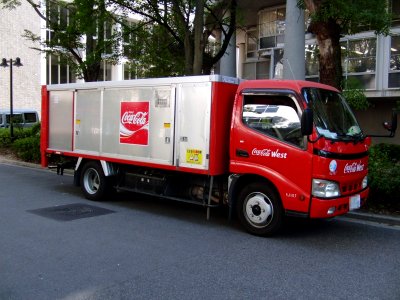 Root truck of Coca Cola West